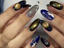 ルカ 原宿(lux)/お持ち込み × お月見ネイル