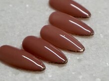 ブリスネイル 千歳(Bliss Nail)/極細スキニーフレンチ×ラメ