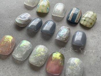 アトリエシロップネイル(Atelier Syrup nail)/たっぷりデザイン¥7000