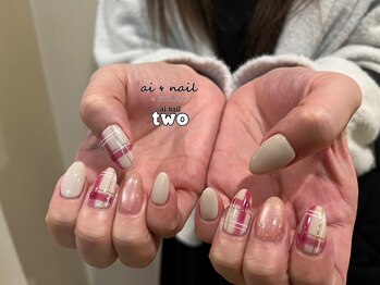 アイネイル 小倉(ai nail)/チェックネイル