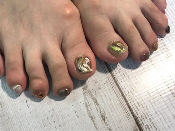 キャンネイル 金山店(Can Nail)/地層アート！