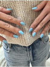 フラワーズネイル(flowers nail)/ターコイズブルー