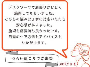 整体院リフィール/お客様からのお声【骨盤/姿勢】