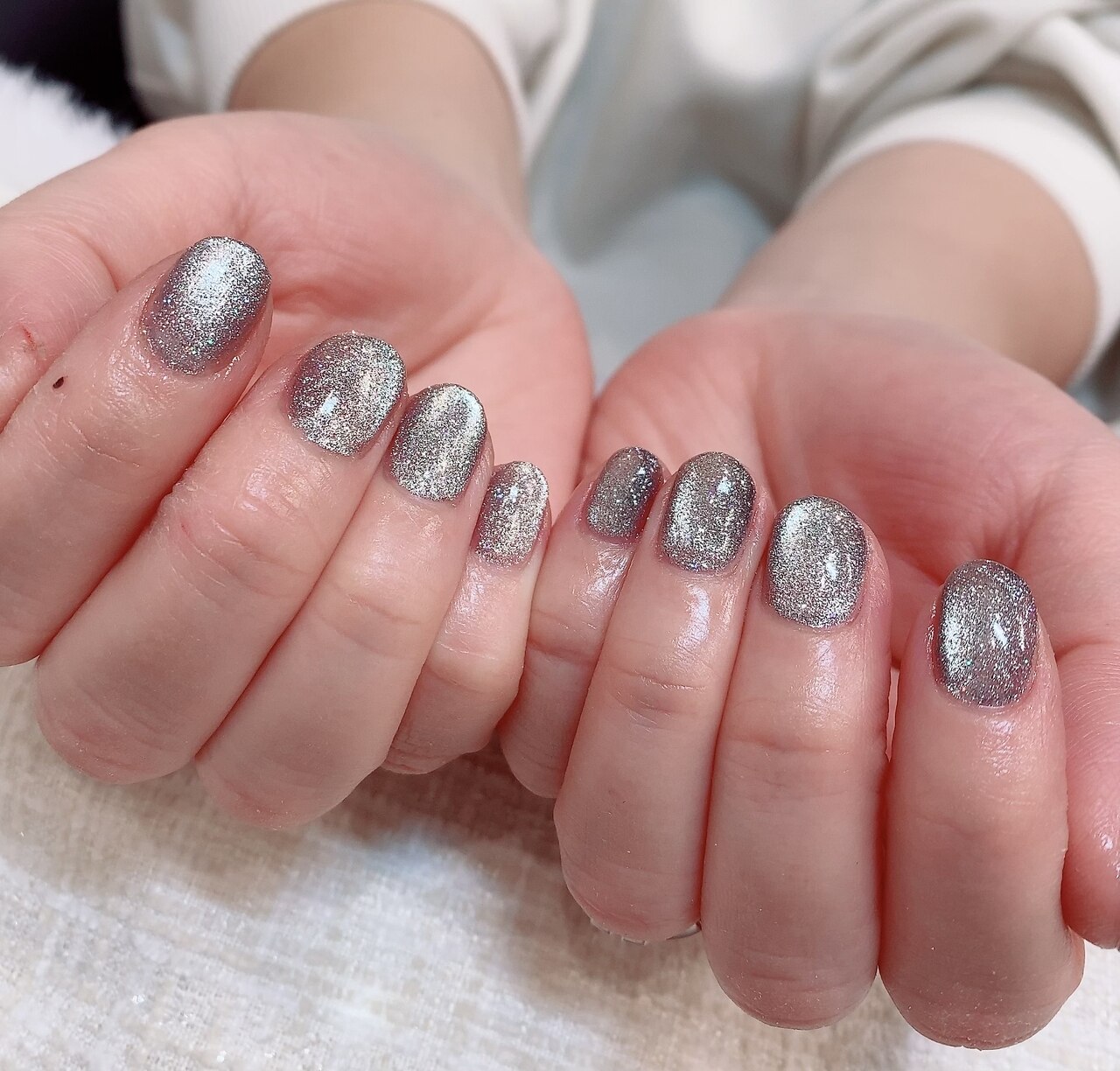 <ハンド>ちゅるんと艶キラ★10本マグネット・フラッシュ・Wavyジェル