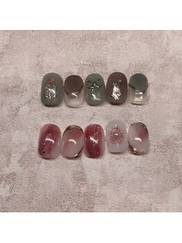 nail salon amo 【4/15 NEW OPEN(予定)】 /Hand定額トレンドアート¥8500