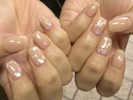 ハートホロネイル