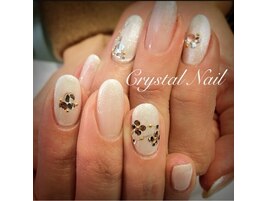 ストーンフラワーネイル