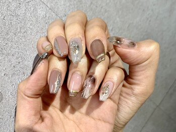 イビズ 新宿店(eviz)/クリアフレンチネイル