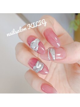 ネイルサロン キリグ(KILIG)/ミラー　リングアート