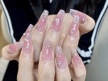 ウサギネイル 新大久保店(usagi nail)/ピンクネイル