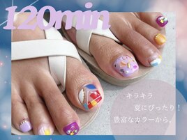 ＊カラフルフットネイル＊