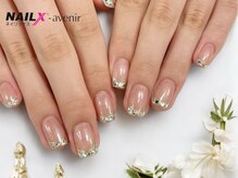 ネイリックス アヴェニール(NAILX avenir)/スクエア ガラスフレンチ