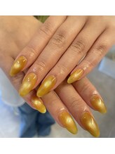 ココティナ(cocoTina)/イエローマグネットネイル♪