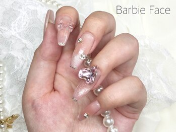 バービーフェイス 恵比寿(Barbie Face)/キラキラハートネイル
