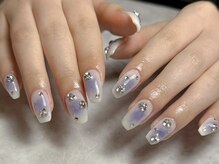 ジュエ(jouer)/紫陽花みたいなチークネイル