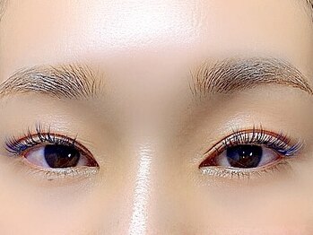 ミニョンアイラッシュデザインサロン 北花田店/フラットマットラッシュ カラー