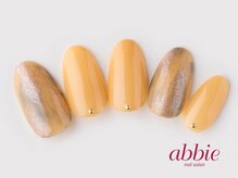 ネイルサロンアビー 北千住店(abbie)/くすみイエロー　￥9416