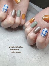 プライベート ネイルサロン マーマ(murmur)/チェックネイル