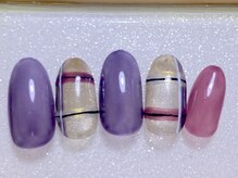 リラ(RIRA)/チェックネイル