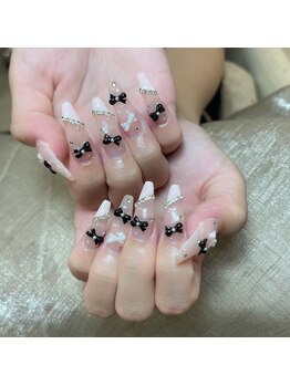 ヒカリ ハナ ネイル(HIKARI HANA NAIL)/リボンネイル