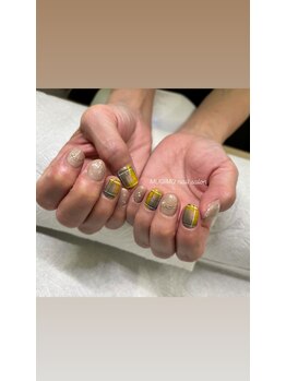 ムギモ(MUGIMO)/チェックネイル