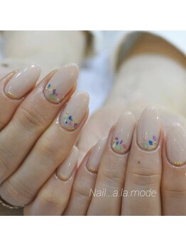 ネイルアラモード(Nail.alamode)/カラフルシェルネイル