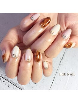アイリーネイル(IRIE NAIL)/ジェル　手描き4本アート