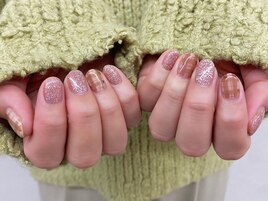 マグネット　チェックネイル