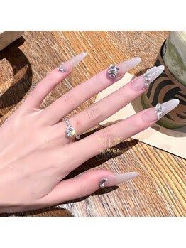 ヘブン ネイル 鶯谷(HEAVEN Nail)/個性的でゴージャスなデザイン