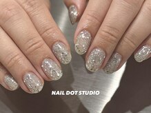 ネイルドットスタジオ 堺筋本町(NAIL DOT STUDIO)/ブルーグリッター