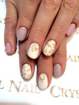 クリスタルネイル ボンベルタ橘店(CRYSTAL NAIL)/ヒョウ柄ネイル