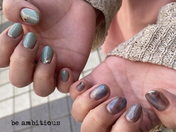 ネイルサロンアンドスクール ビーアンビシャス(be ambitious)/ニュアンスアートコース★7800円