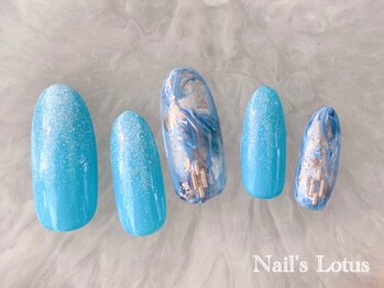 爽やかブルーニュアンス♪