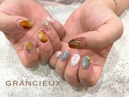 べっ甲ニュアンスネイル