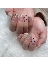 白べぇーっ 本店 湊町店/ハートネイル