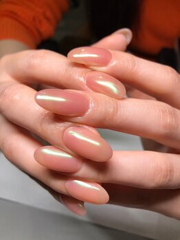 ネイルアンドアイラッシュサロン マーブル(marble)/うる艶オーロラネイル/6500