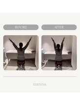 エッセンシャル 南海難波店(ESSENTIAL)/肩こり＆巻き肩＆猫背改善¥2,000