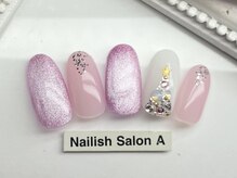 ネイリッシュサロン エー(Nailish Salon A)/マグネットクリスマスネイル