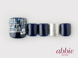 ネイビーツイードフット ￥11825