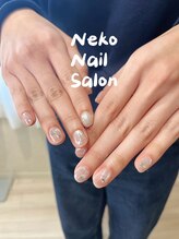 ネコ(Neko)/マグネット　キラキラ　星ネイル