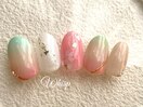 桜餅ネイル/パラジェル