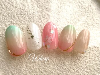 ウィスプ(WHISP)/桜餅ネイル/パラジェル