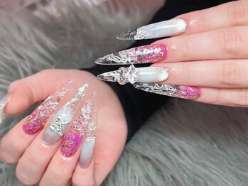 ダークハニー 池袋店(Dark Honey)/長さ出しクラッシュデザイン