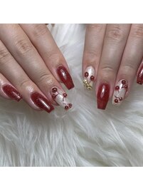 さくらんぼネイル