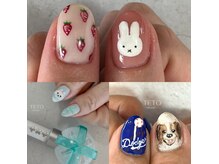 テト ネイルアンドアート 岐阜茜部(TETO)の雰囲気（推しネイル、全力で応援します！手描きイラストお任せください。）