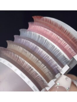 ミニョン 千葉(Mignon.)の写真/髪色やメイクに調和する透明感“わたしらしさ”に差がつくMignon*カラーエクステで魅せるナチュラル目元♪