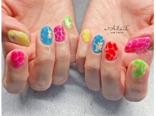 エアネイル(eA NAIL)/持ち込み/ネオンカラー/¥11000