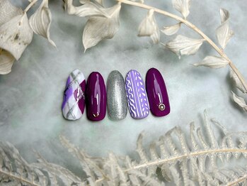 ブリスフルハピネス(Blissful happiness)/定額ネイル(Design)新春ver.