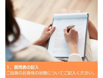 はやと整体院/1.質問表の記入