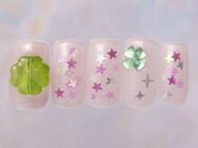 ジェミーネイル シンジュク(Jemiy nail shinjuku)/クローバー星ホロ¥9480